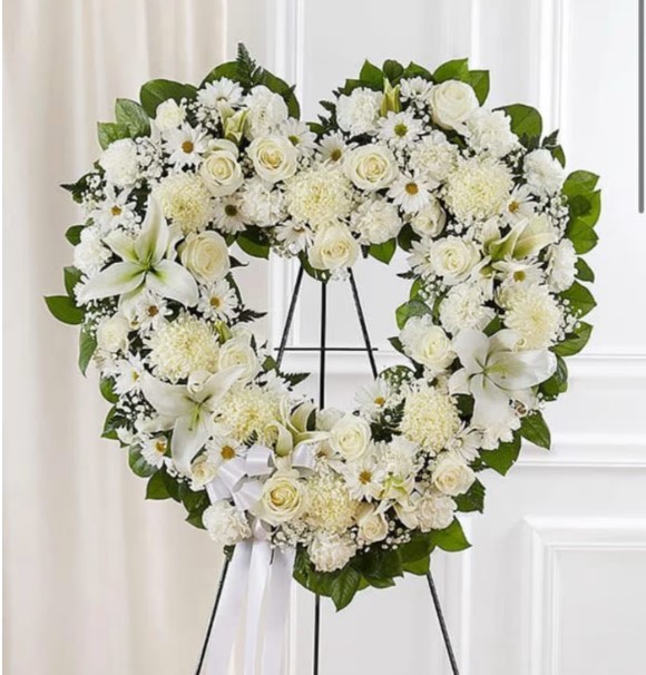 ALWAYS REMEMBER -FLORAL HEART TRIBUTE