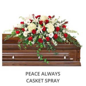 PEACE ALWAYS CASKET SPRAY